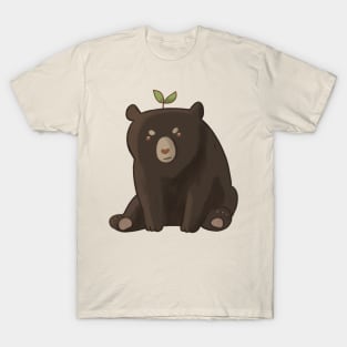 Cute black bear illustration T-Shirt